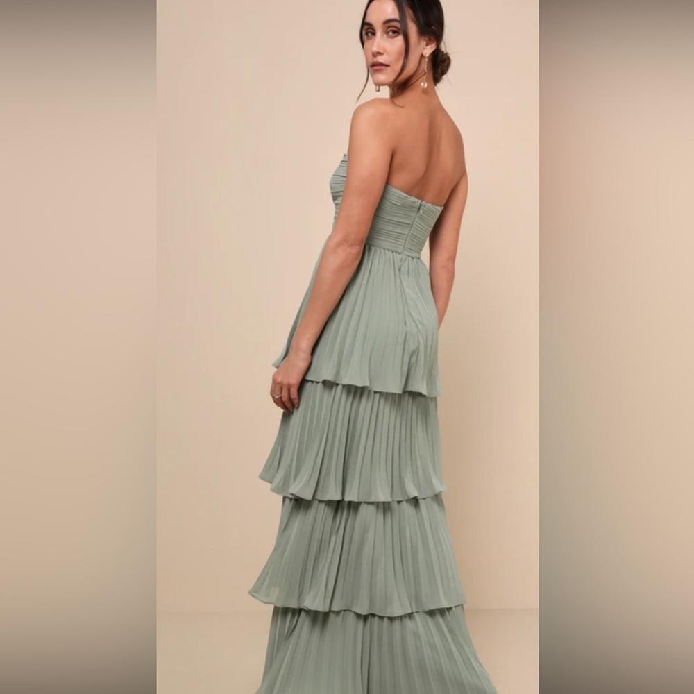 Lulus Sage Gown NWT XS